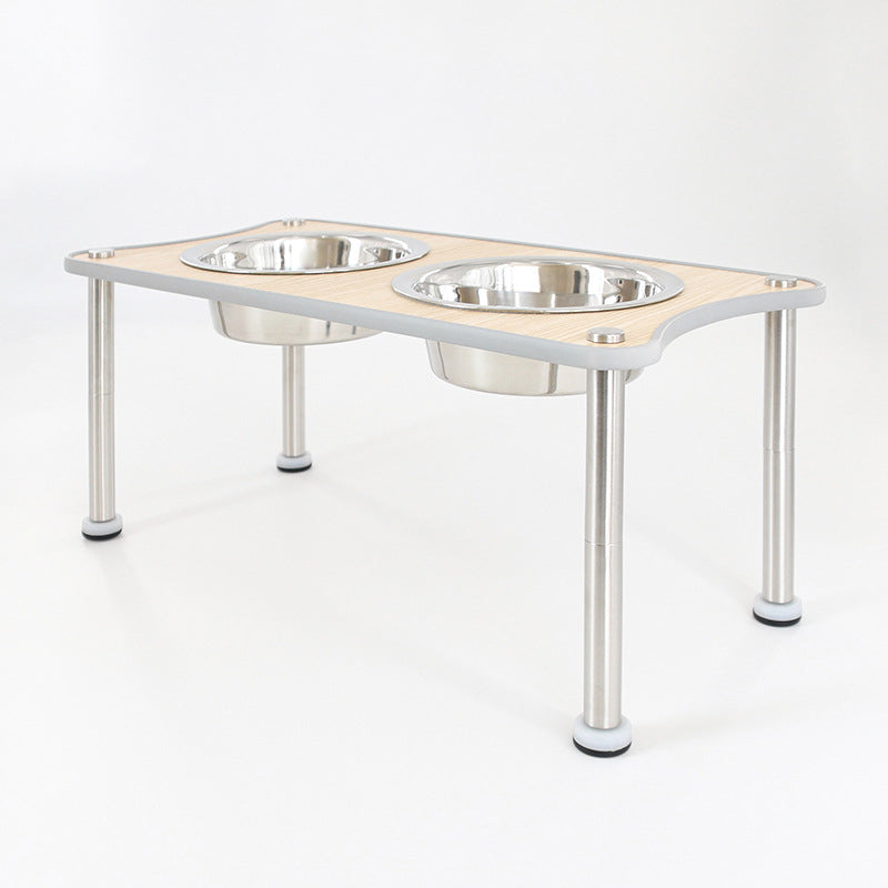 Adjustable Raised Dog Bowl Stand — height detail