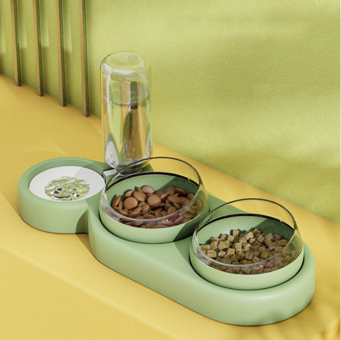 Cat & Dog Gravity Feeder & Water Bowl — detail view 1