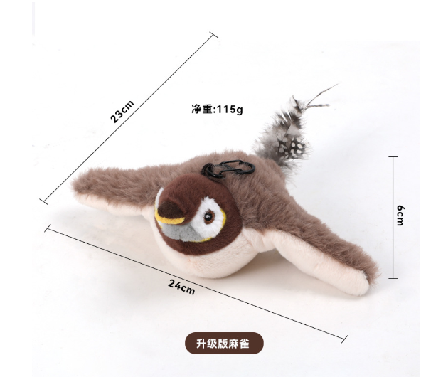 Electric Chirping Bird Cat Toy — detail view 2