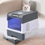 Top-Entry Enclosed Cat Litter Box with UV Sterilization
