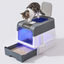 Top-Entry Litter Box with a cat