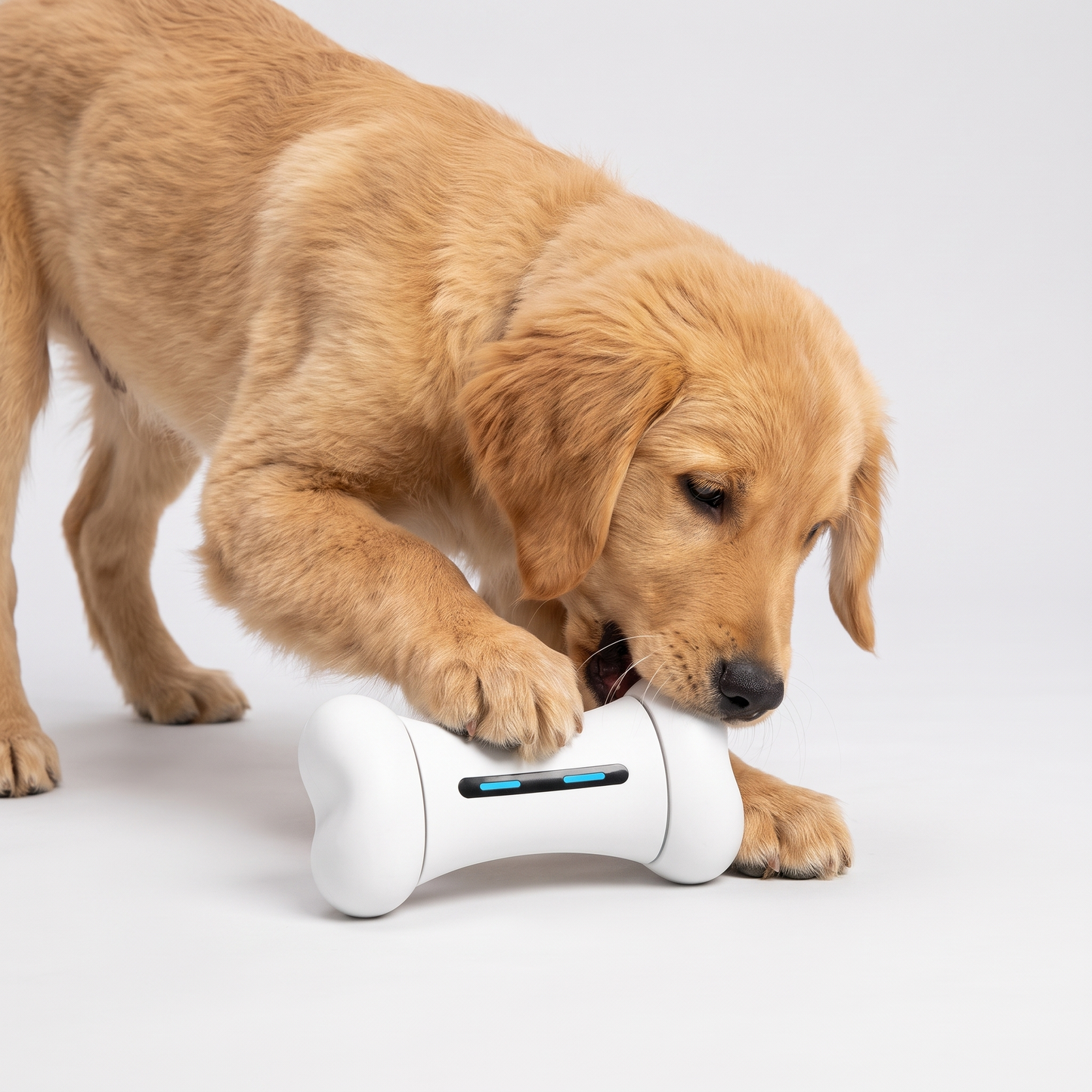 Dog playing with Smart Interactive Toy