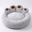 Round Plush Calming Pet Bed