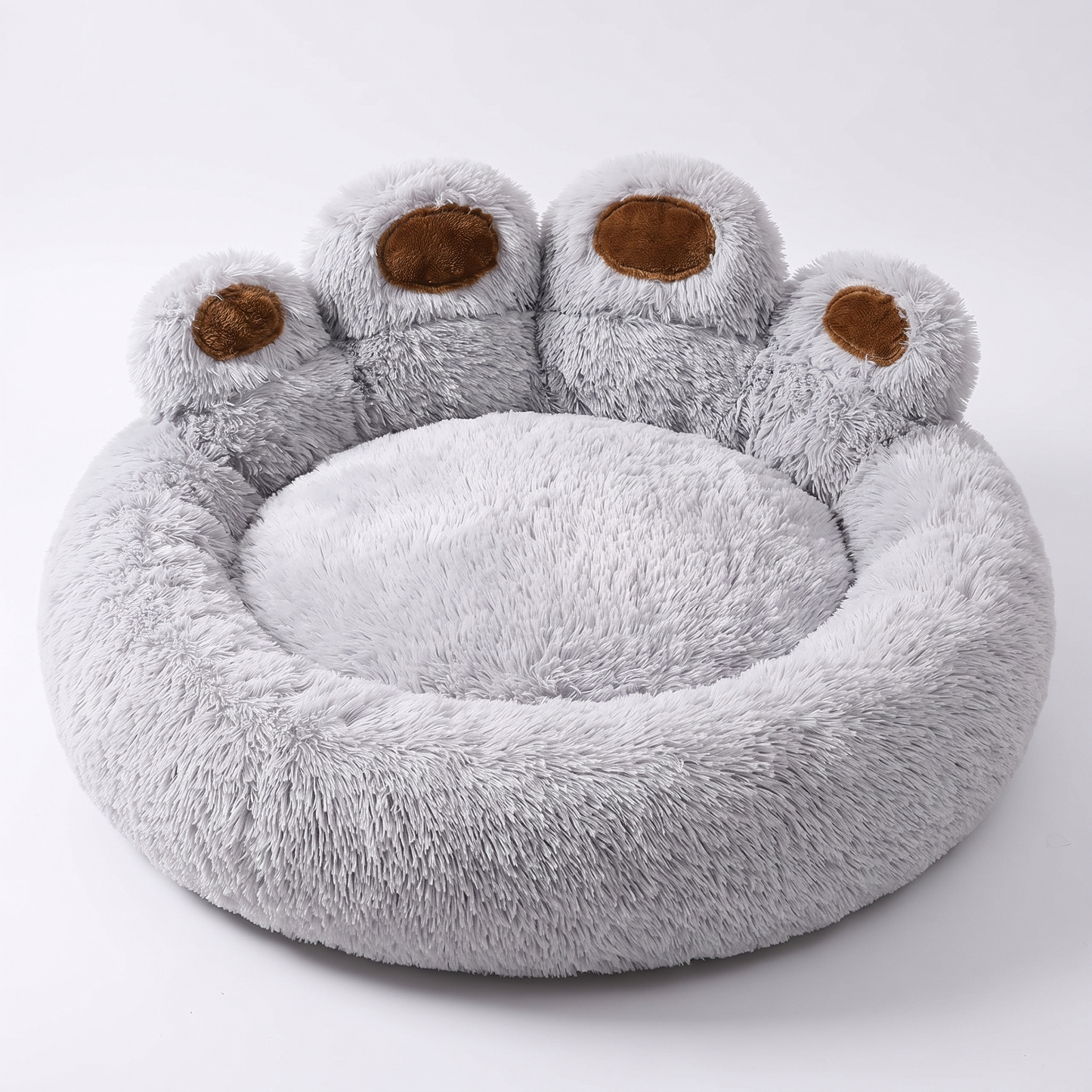 Round Plush Calming Pet Bed