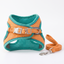 Green cat vest harness and leash set