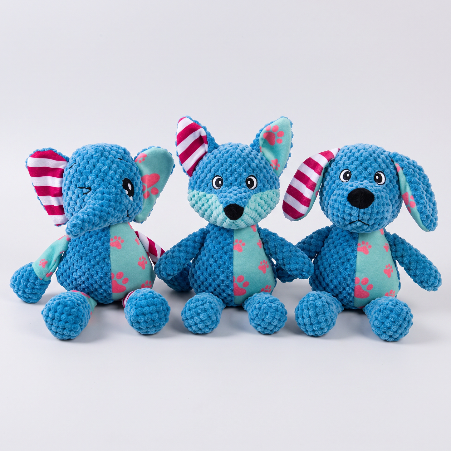 WoofJoy plush squeaky dog toys elephant fox dog